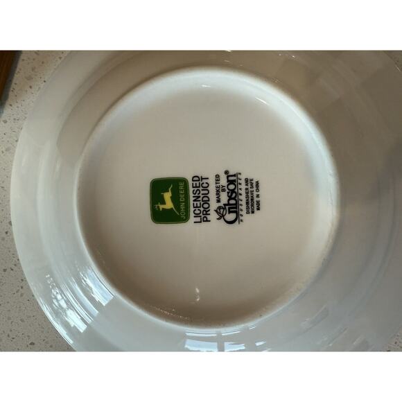 John Deere Cereal Soup Bowls Gibson Tractor Set Of‎ 3 - Picture 5 of 6
